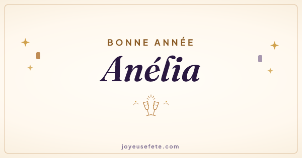 Image « Bonne année Anélia » au format large