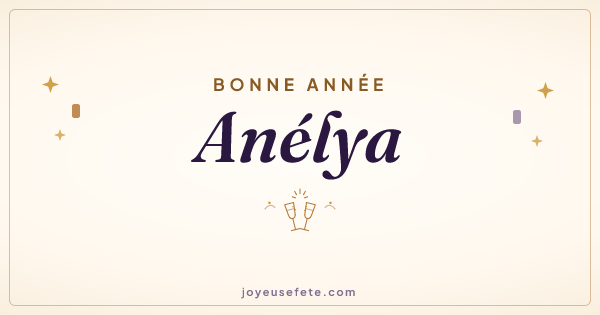 Image « Bonne année Anélya » au format large