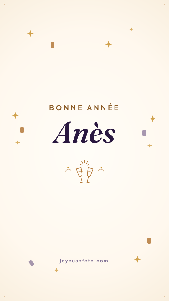 Image « Bonne année Anès » au format story