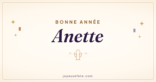 Image « Bonne année Anette » au format large
