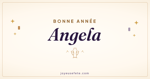 Image « Bonne année Angela » au format large