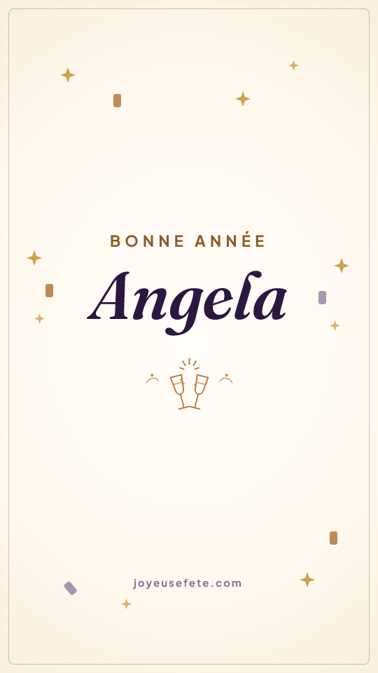 Image « Bonne année Angela » au format story