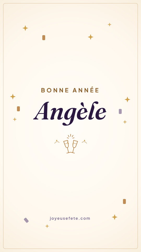 Image « Bonne année Angèle » au format story