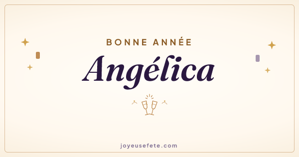 Image « Bonne année Angélica » au format large
