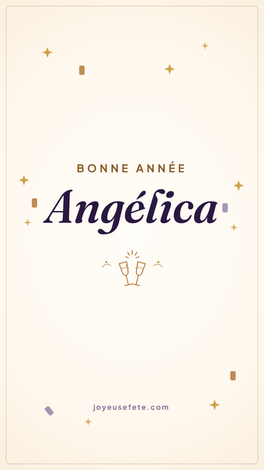 Image « Bonne année Angélica » au format story