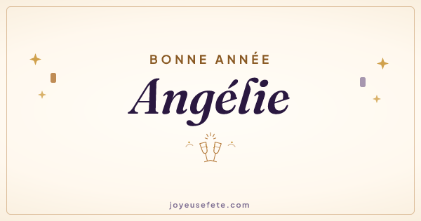 Image « Bonne année Angélie » au format large