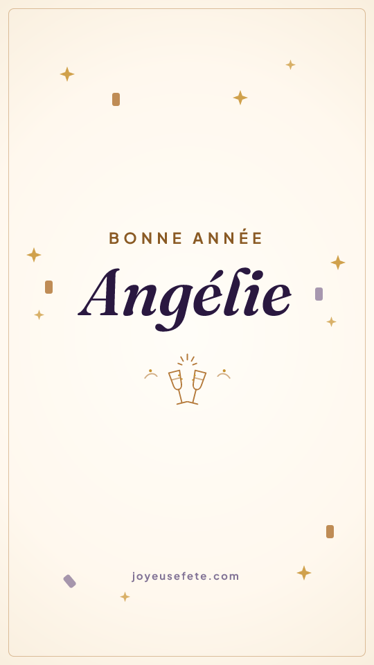 Image « Bonne année Angélie » au format story