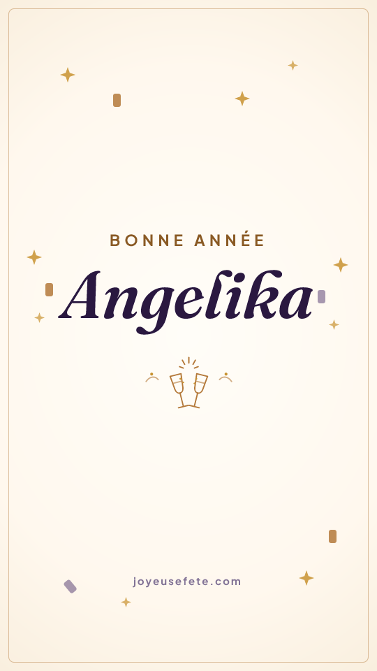Image « Bonne année Angelika » au format story