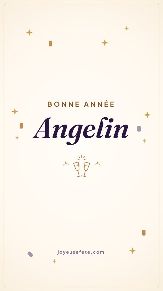 Image « Bonne année Angelin » au format story
