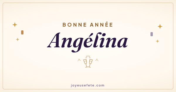 Image « Bonne année Angélina » au format large