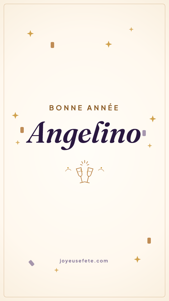 Image « Bonne année Angelino » au format story