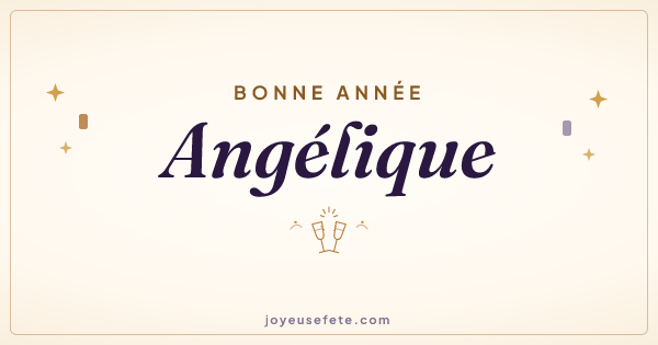 Image « Bonne année Angélique » au format large
