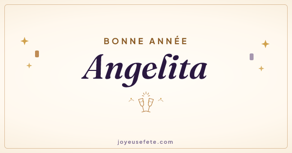 Image « Bonne année Angelita » au format large
