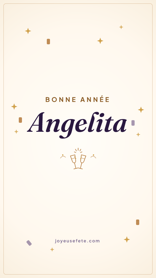 Image « Bonne année Angelita » au format story