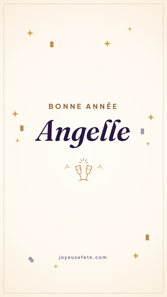 Image « Bonne année Angelle » au format story