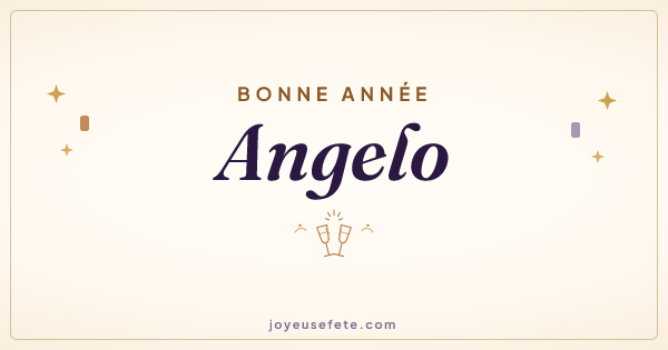 Image « Bonne année Angelo » au format large