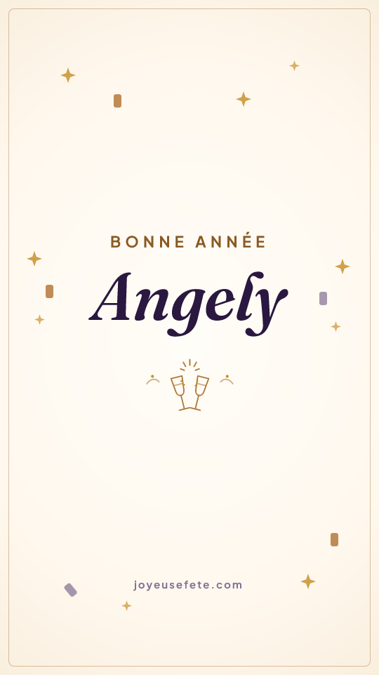 Image « Bonne année Angely » au format story