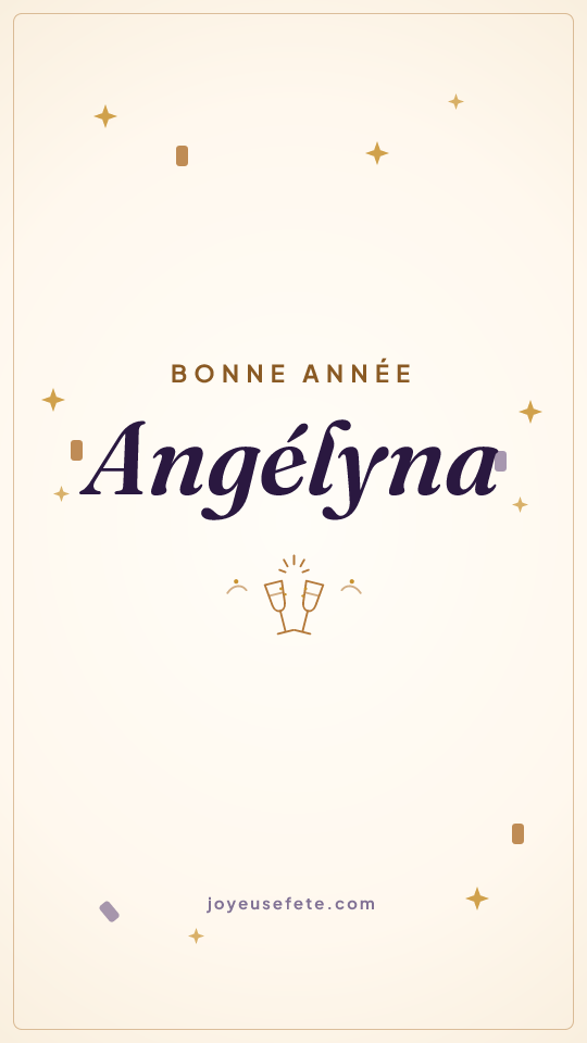 Image « Bonne année Angélyna » au format story