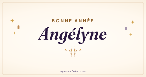 Image « Bonne année Angélyne » au format large