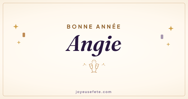 Image « Bonne année Angie » au format large