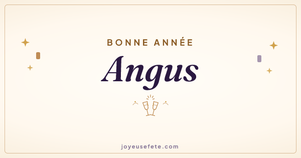 Image « Bonne année Angus » au format large