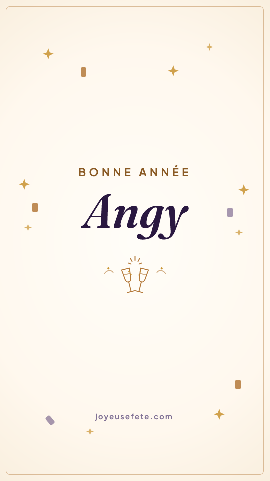 Image « Bonne année Angy » au format story
