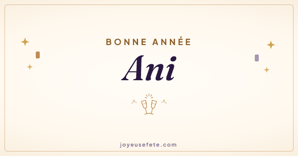 Image « Bonne année Ani » au format large