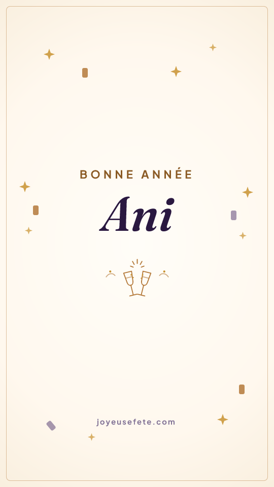 Image « Bonne année Ani » au format story
