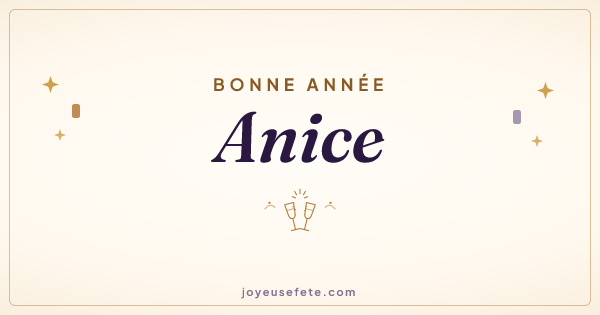 Image « Bonne année Anice » au format large