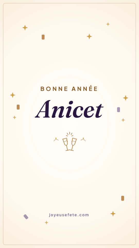 Image « Bonne année Anicet » au format story
