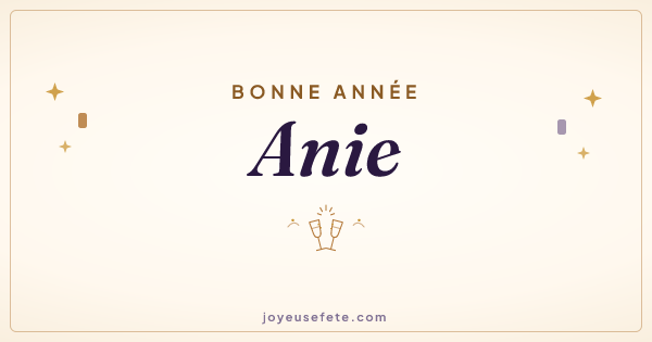 Image « Bonne année Anie » au format large