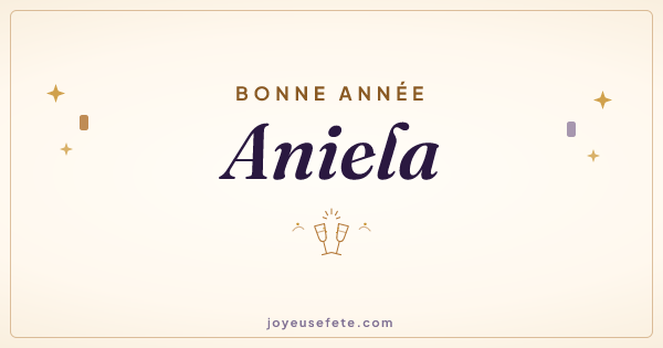 Image « Bonne année Aniela » au format large