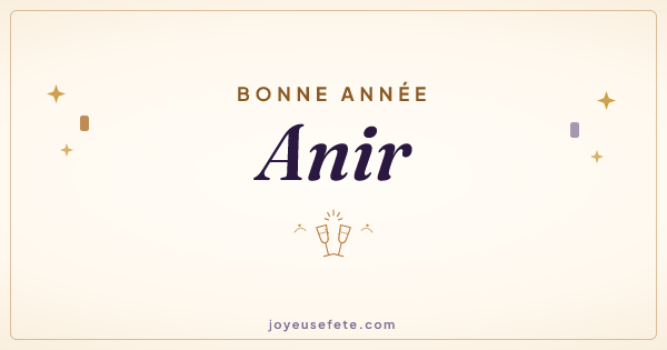 Image « Bonne année Anir » au format large