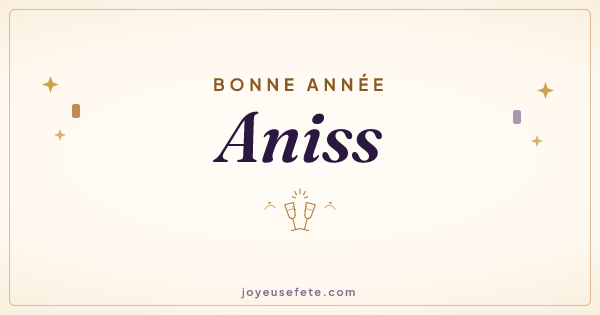 Image « Bonne année Aniss » au format large