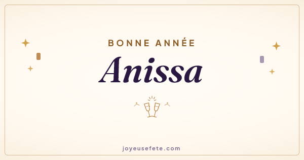 Image « Bonne année Anissa » au format large