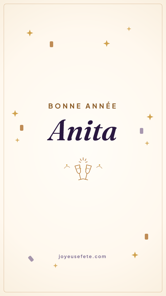 Image « Bonne année Anita » au format story