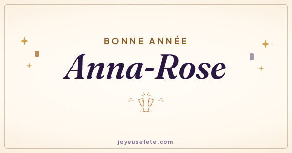 Image « Bonne année Anna-Rose » au format large