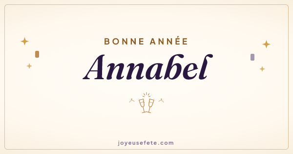 Image « Bonne année Annabel » au format large