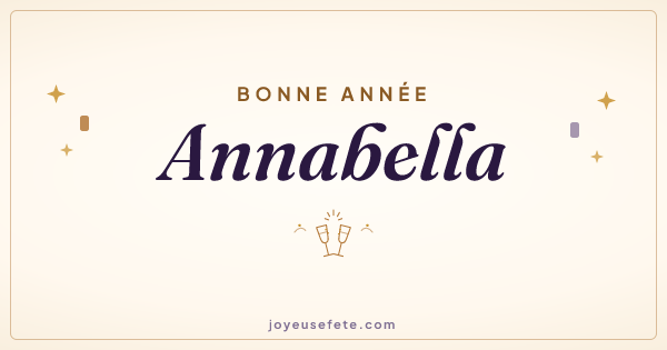 Image « Bonne année Annabella » au format large
