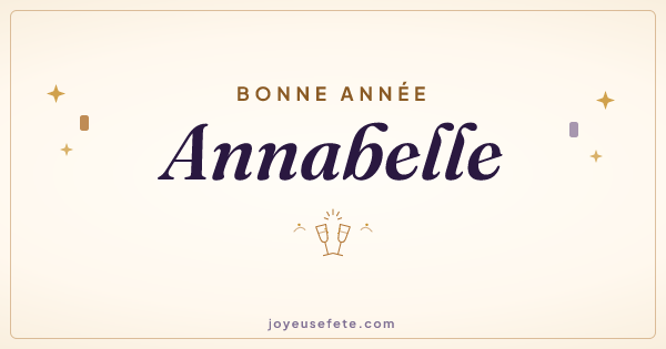 Image « Bonne année Annabelle » au format large
