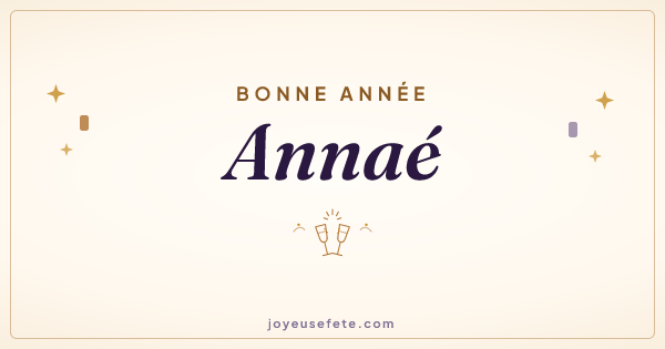 Image « Bonne année Annaé » au format large