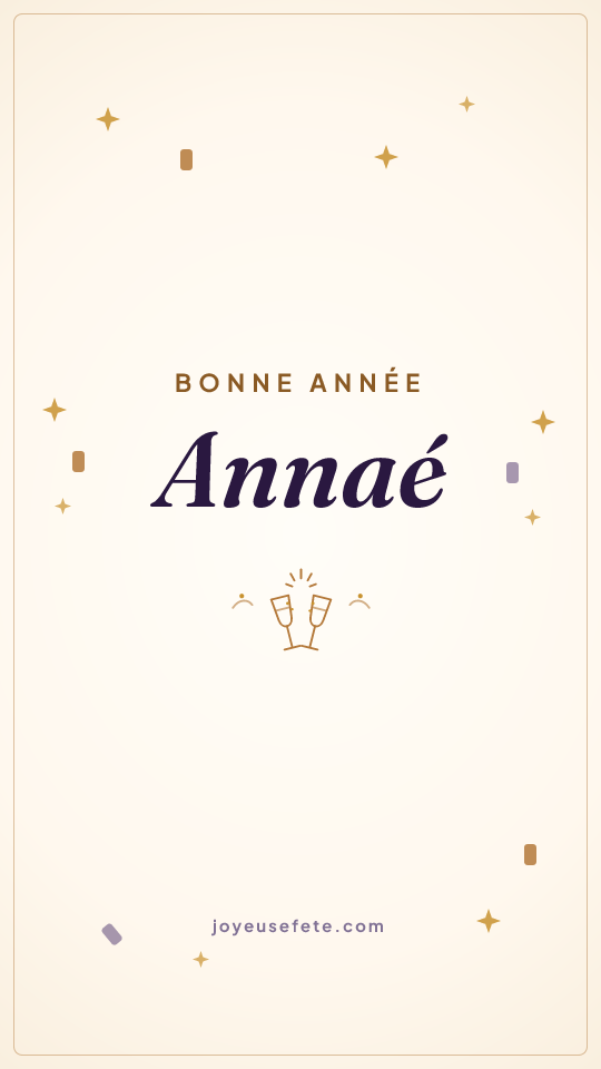 Image « Bonne année Annaé » au format story