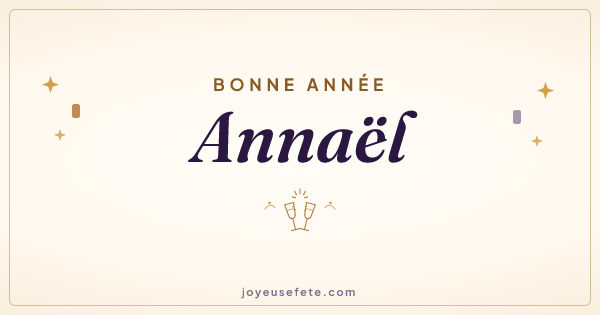 Image « Bonne année Annaël » au format large
