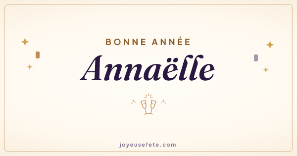 Image « Bonne année Annaëlle » au format large