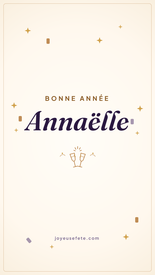 Image « Bonne année Annaëlle » au format story