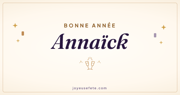 Image « Bonne année Annaïck » au format large