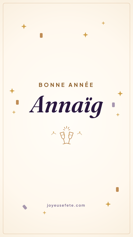 Image « Bonne année Annaïg » au format story
