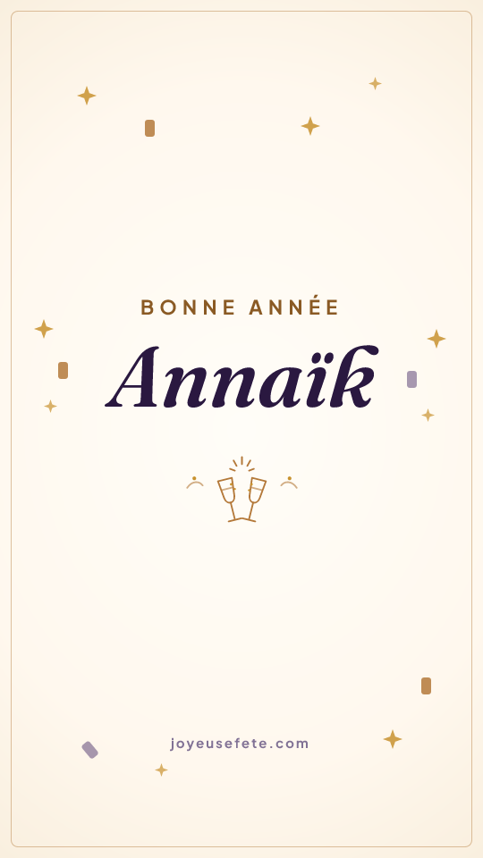 Image « Bonne année Annaïk » au format story