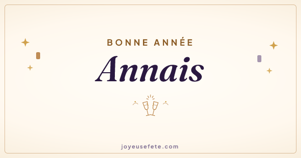 Image « Bonne année Annais » au format large
