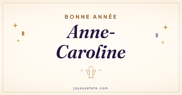 Image « Bonne année Anne-Caroline » au format large